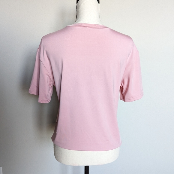 Pink and white western Howdy short sleeve tshirt top size S - Picture 2 of 5